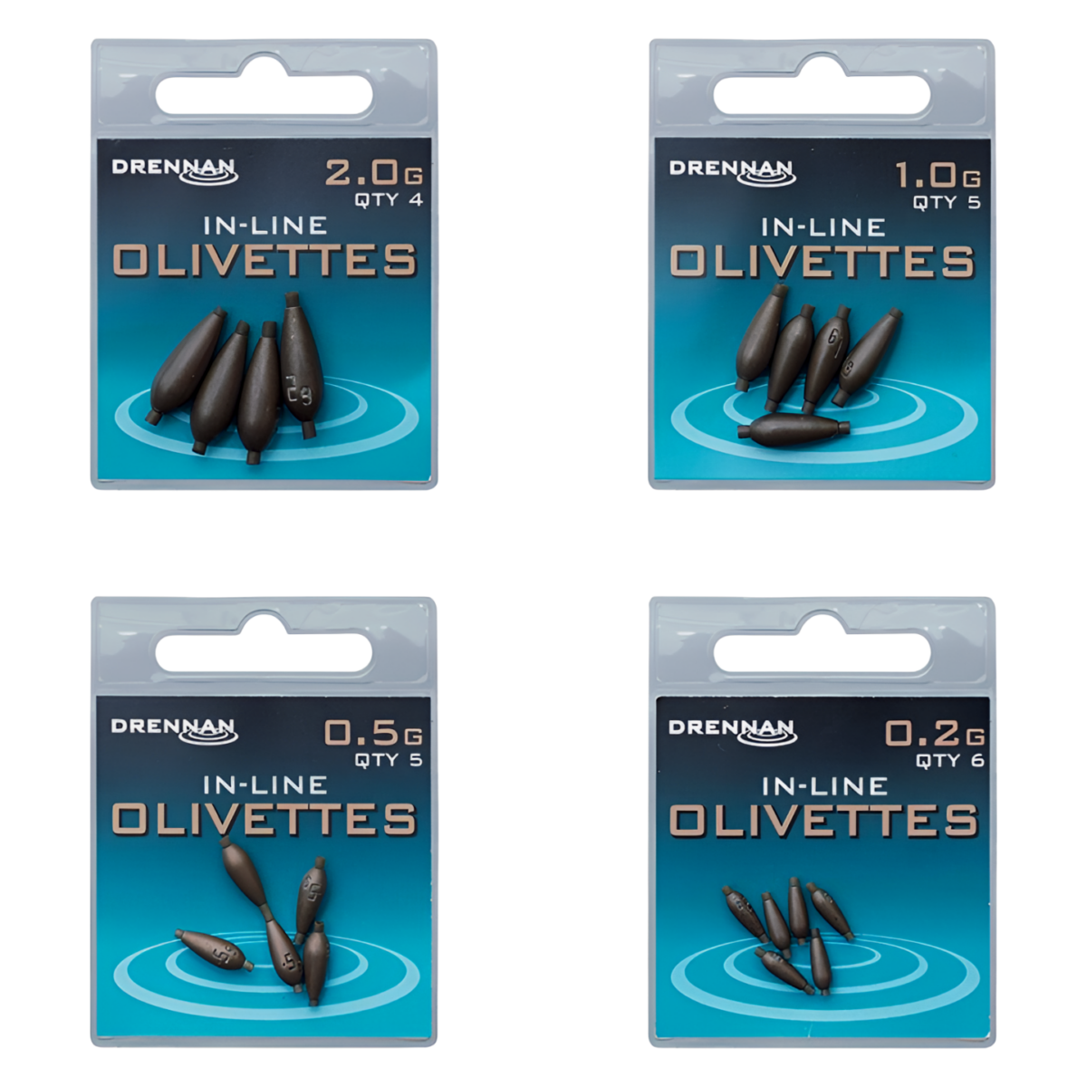 Drennan In-Line Olivettes Ciężarek Oliwka