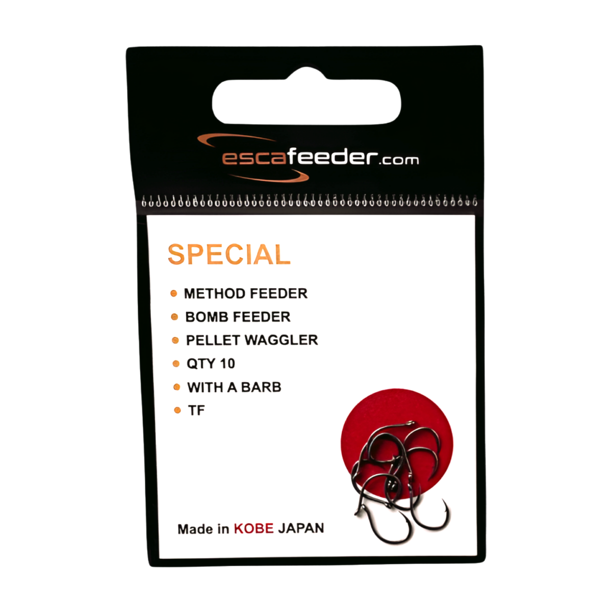 Esca Feeder SPECIAL CZARNE Haczyki z zadziorem