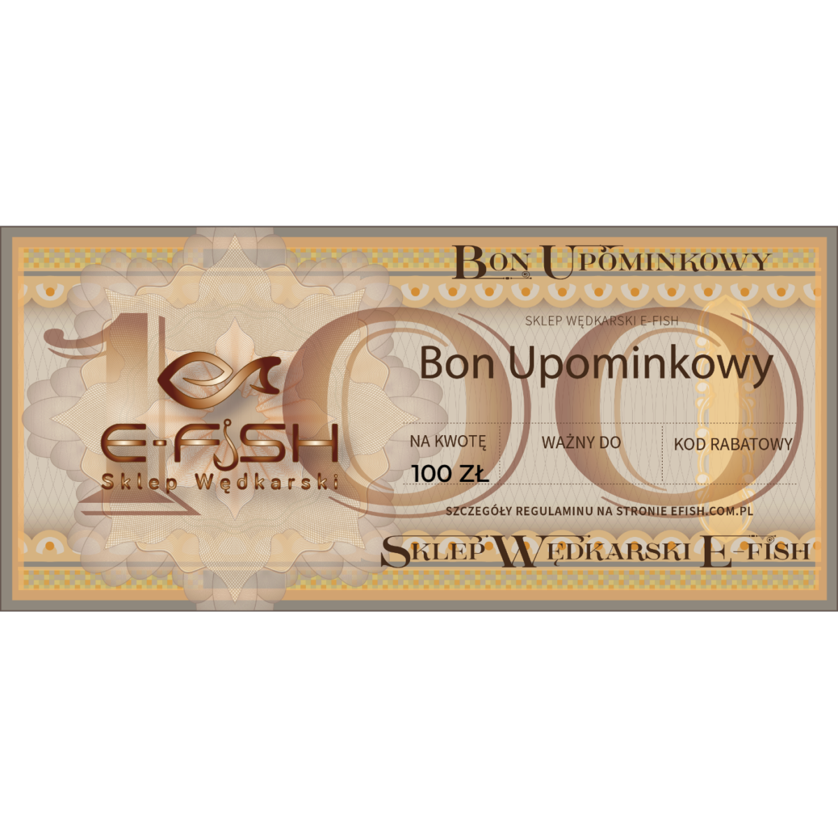BON UPOMINKOWY 100PLN