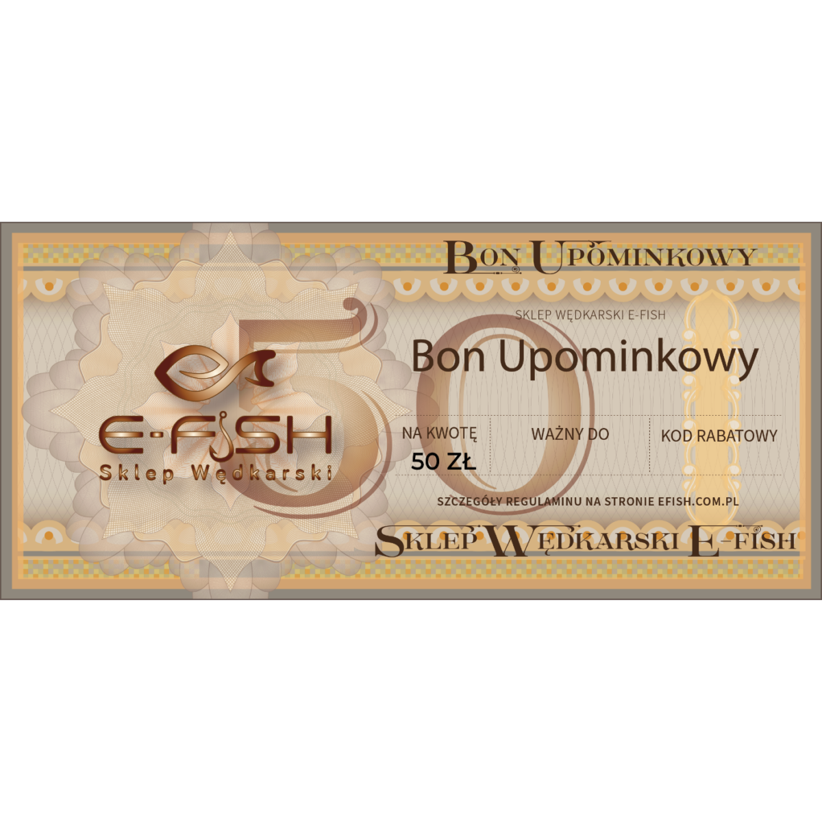 BON UPOMINKOWY 50PLN